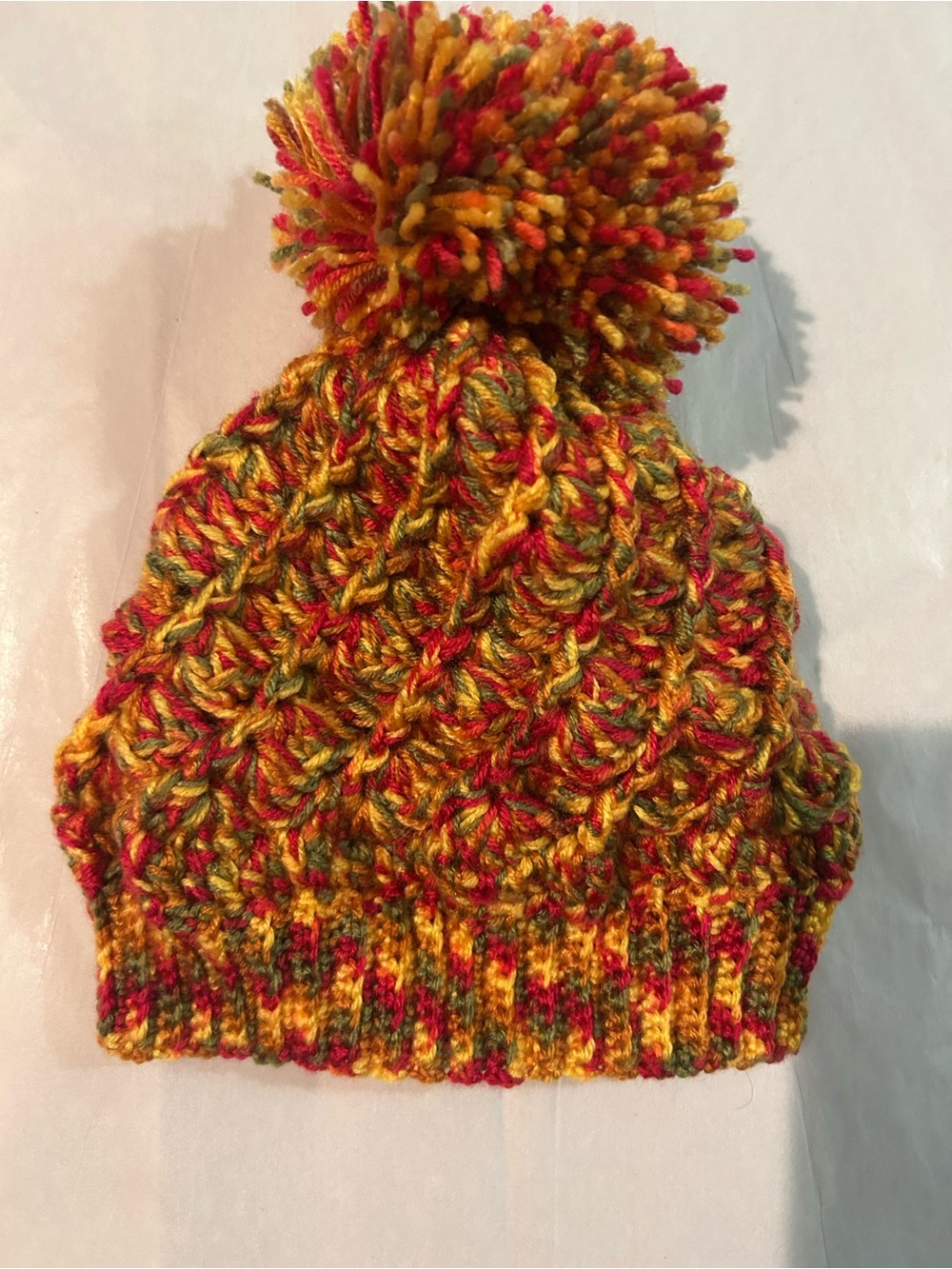 3 (bundle ) HANDMADE Multicolor Hand-Knitted HATS - Picture 2 of 6